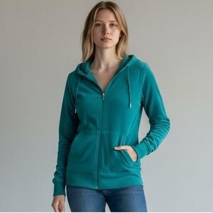 Full Zip Fleece Hoodie Cozy Fall Layer Minimalist Colorful XL Cascade Sport